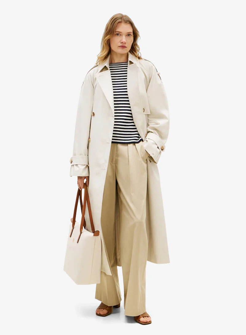 TOMMY HILFIGER Monogram Contrast Handle Tote Bag